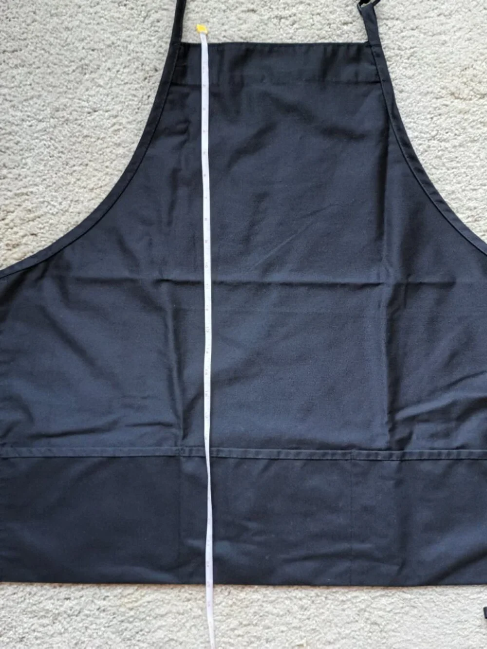 Lot of 4 Restaurant Employee Server Waiter Waitress Aprons Black Bib Pockets New